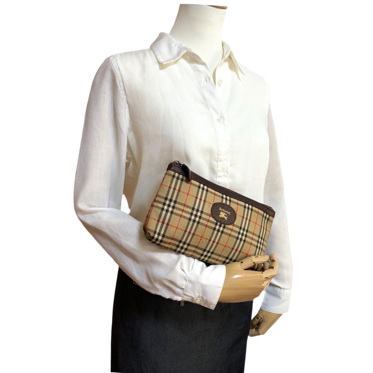 希少✤【BURBERRYS／バーバリー】ポーチ／クラッチバッグ ノバチェック