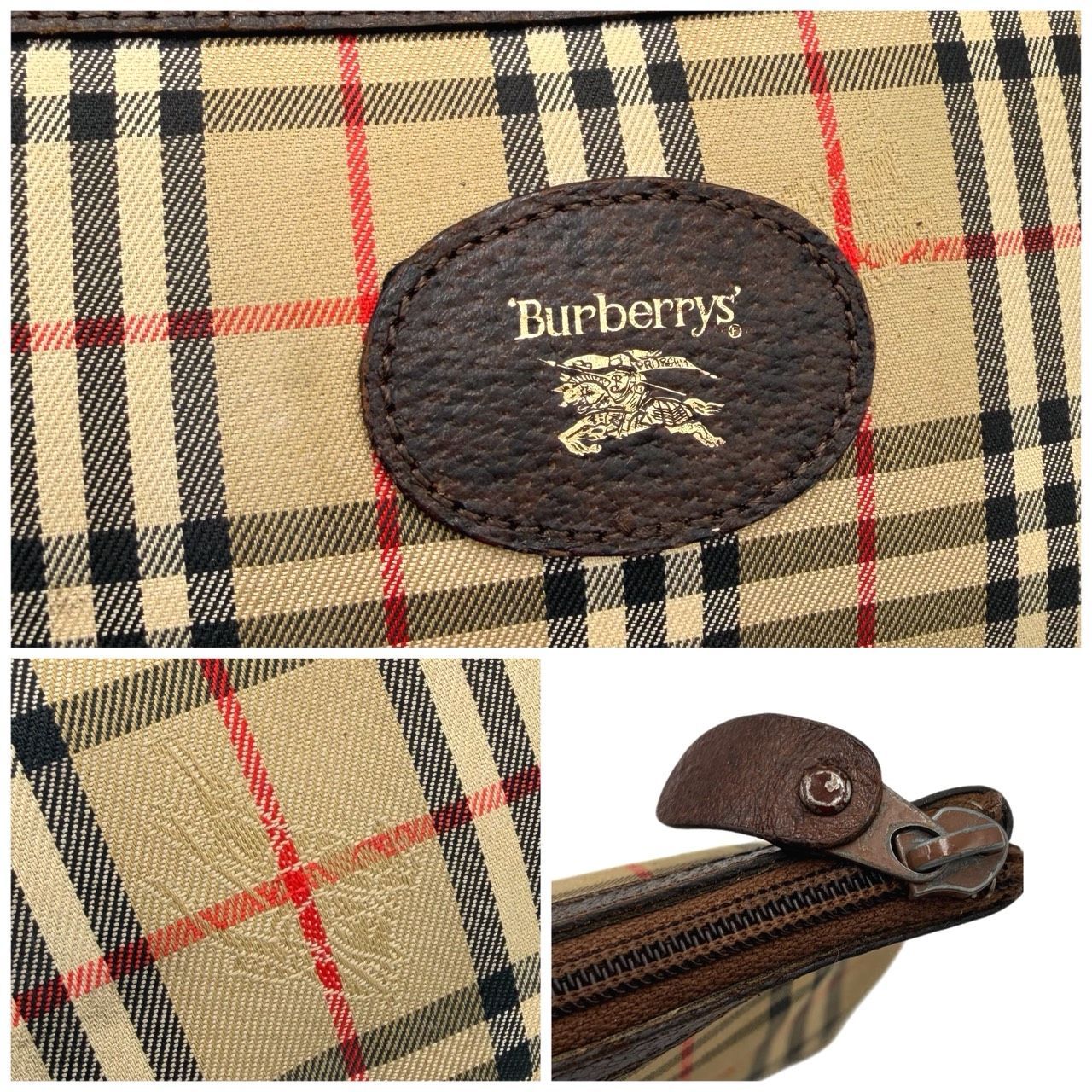 希少✤【BURBERRYS／バーバリー】ポーチ／クラッチバッグ ノバチェック