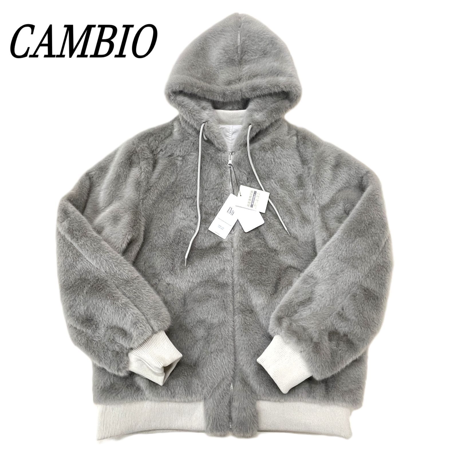 タグ付】CAMBIO カンビオ リバーシブルエコファーナイロンブルゾン M 