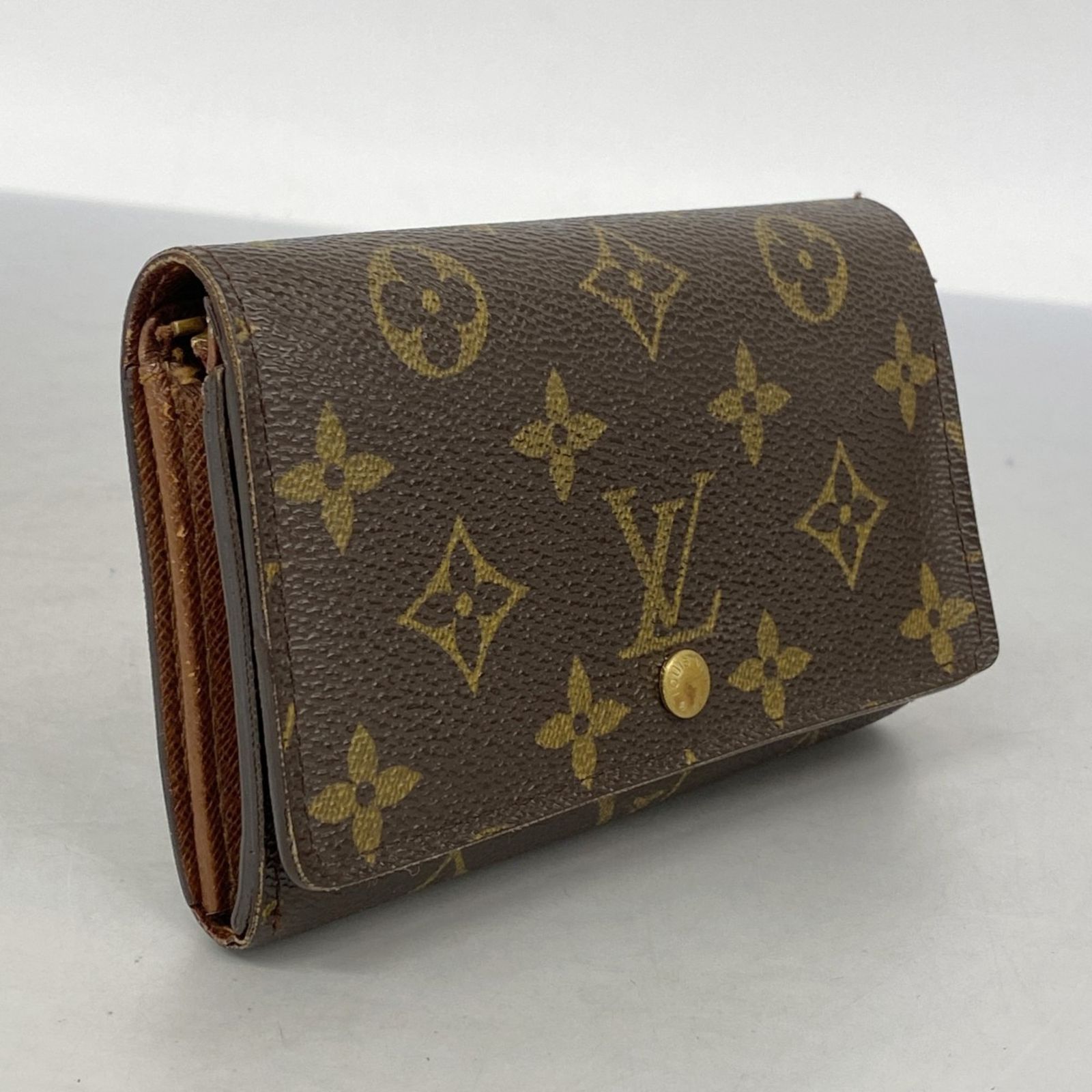 【5pa0946】ルイヴィトン 財布 モノグラム ポルトモネビエトレゾール M61730 ブラウン【中古】レディース ルイ・ヴィトン(Louis Vuitton) ルイ・ヴィトン 財布 モノグラム