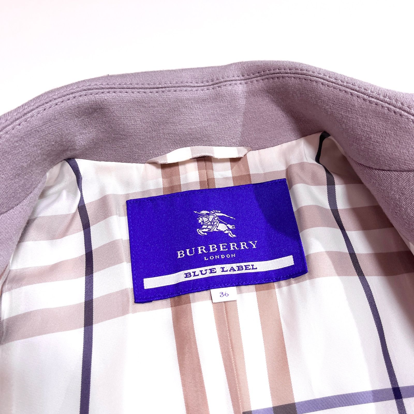 cY20 BURBERRY BLUE LABEL バルーンコート ボリューム袖 ウールコート
