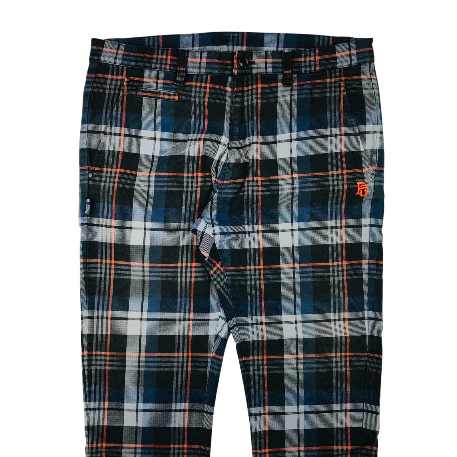 美品☆PEARLY GATES・パーリーゲイツ・メンズ ブランドロゴPG刺繍