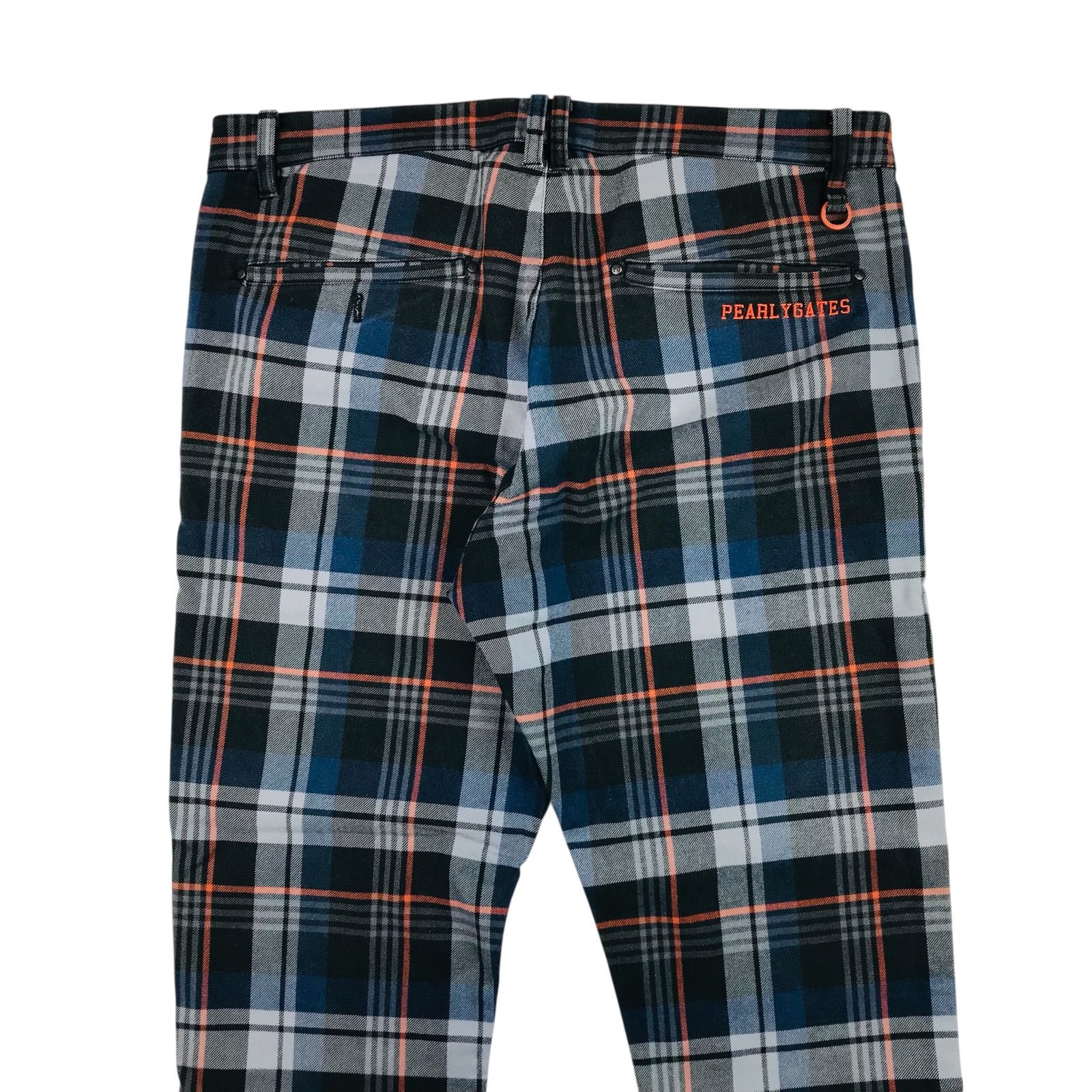 【美品】パーリーゲイツ ストレッチ ロゴ刺繍ゴルフパンツ XL相当 千鳥格子 美品☆PEARLY GATES・パーリーゲイツ・メンズ ブランドロゴPG刺繍