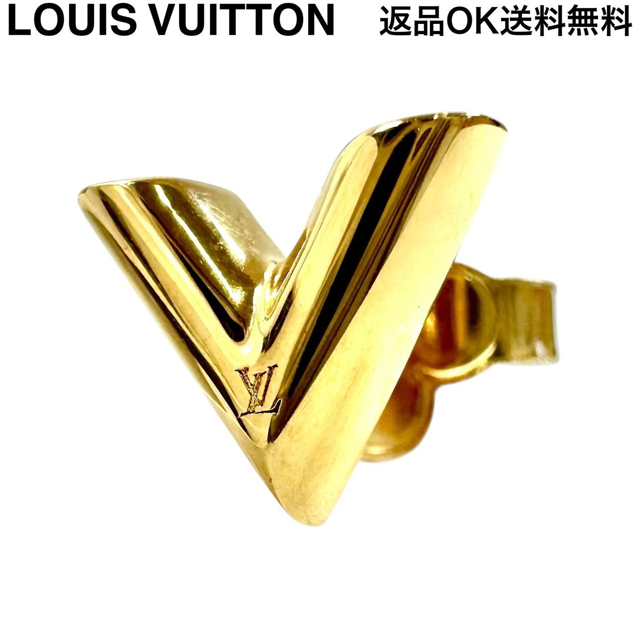 返品OK】LOUIS VUITTON ルイヴィトン エセンシャル V ピアス M68153