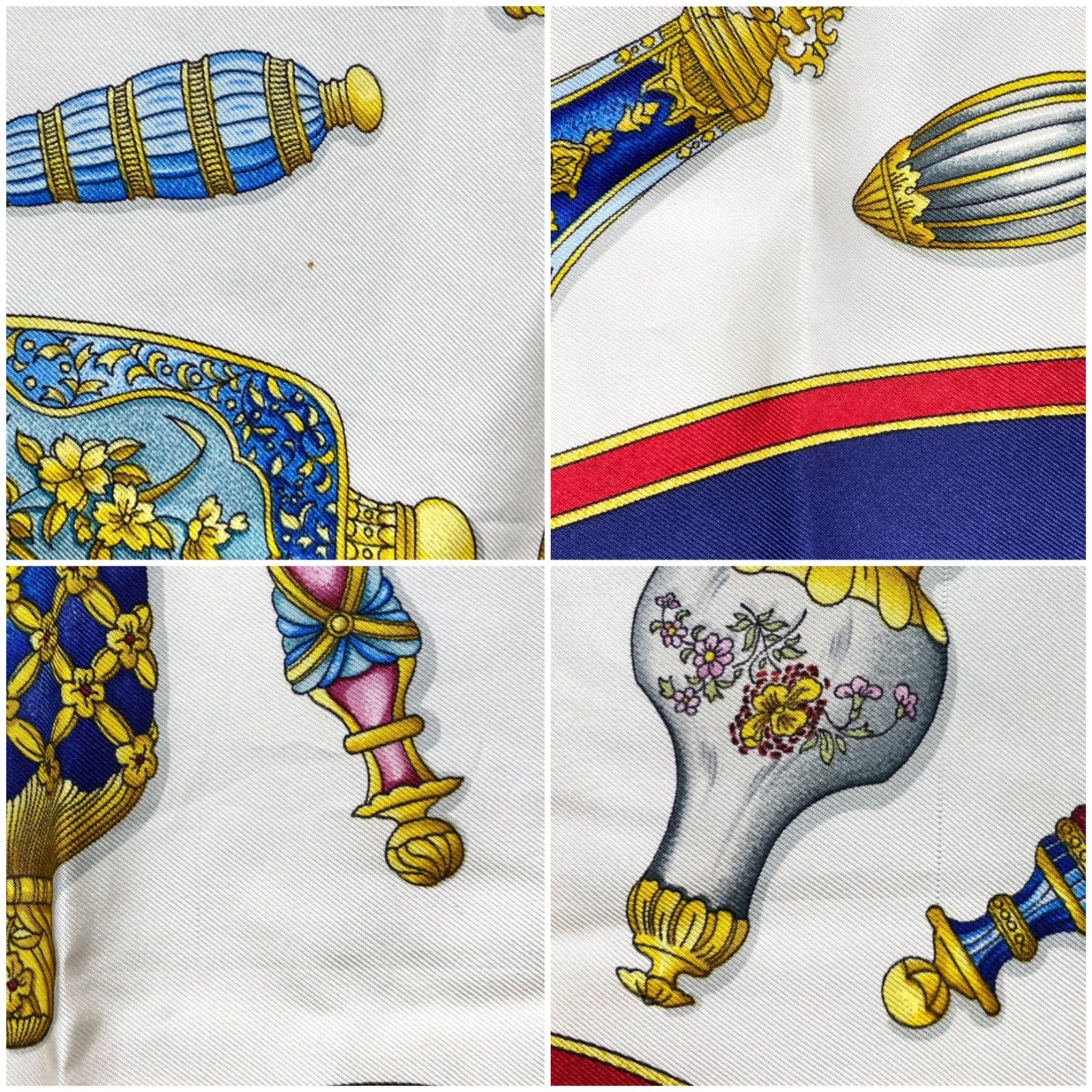 エルメス カレ90 Qu importe le flacon シルクスカーフ 香水瓶 ダーク