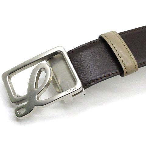 LOEWE ベルト 90/36 シルバー ロゴ LOEWE ベルト 90/36 シルバー ロゴ