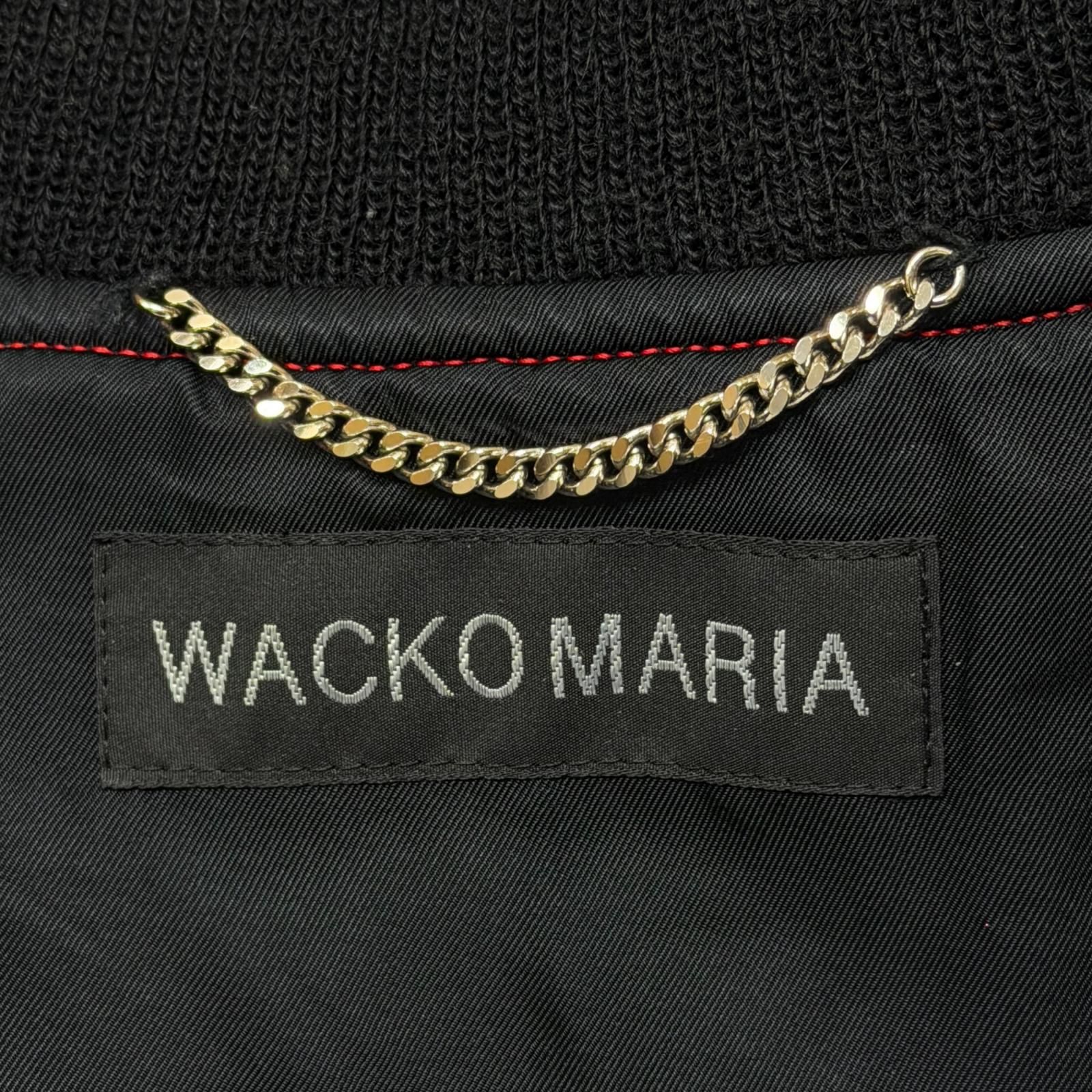 参考上代97900円 WACKO MARIA 24AW LEATHER VARSITY JACKET レザーバー 