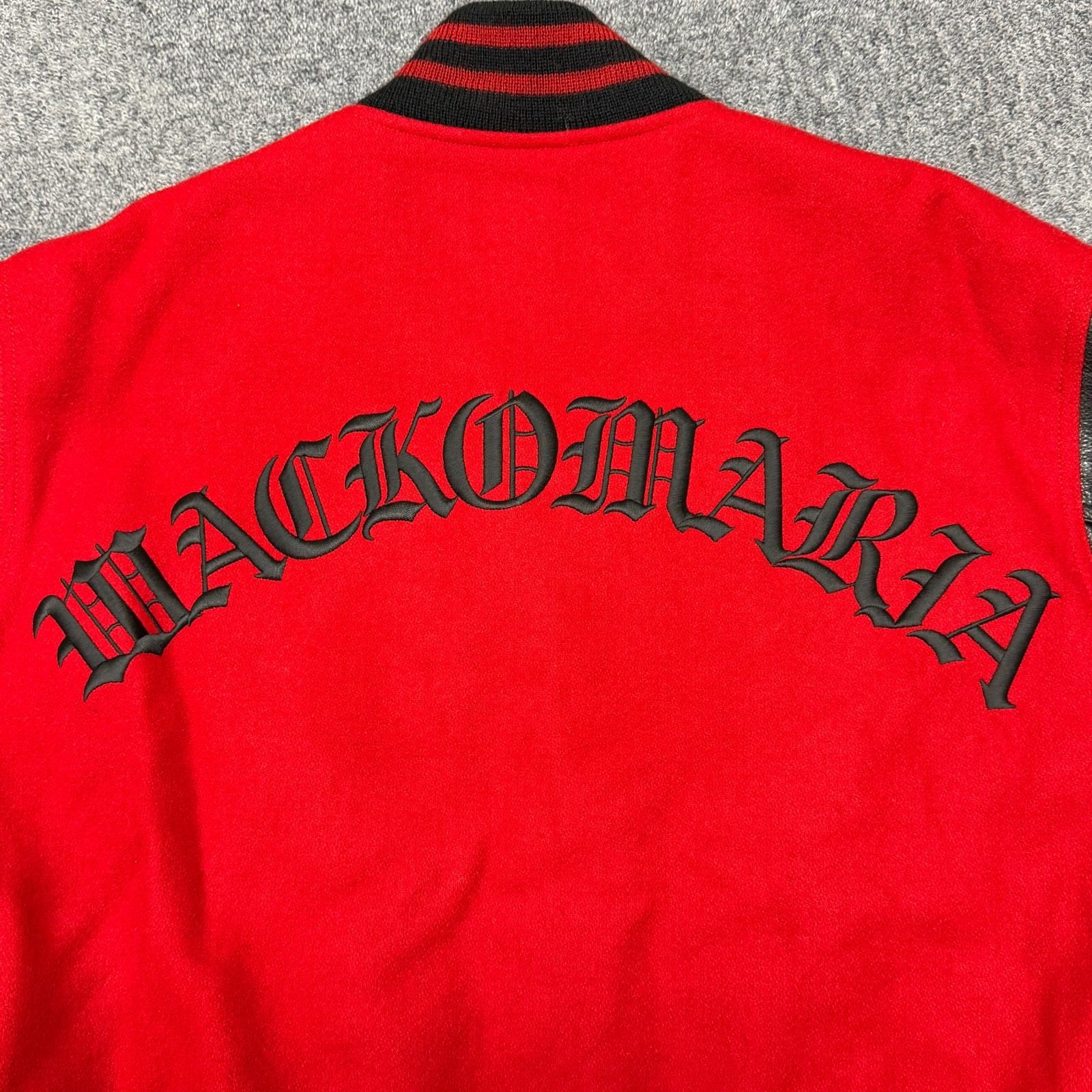 参考上代97900円 WACKO MARIA 24AW LEATHER VARSITY JACKET レザーバー 
