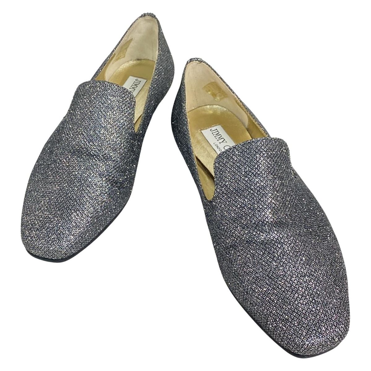 JIMMY CHOO(ジミーチュウ) フラットシューズ 36 レディース - シルバー