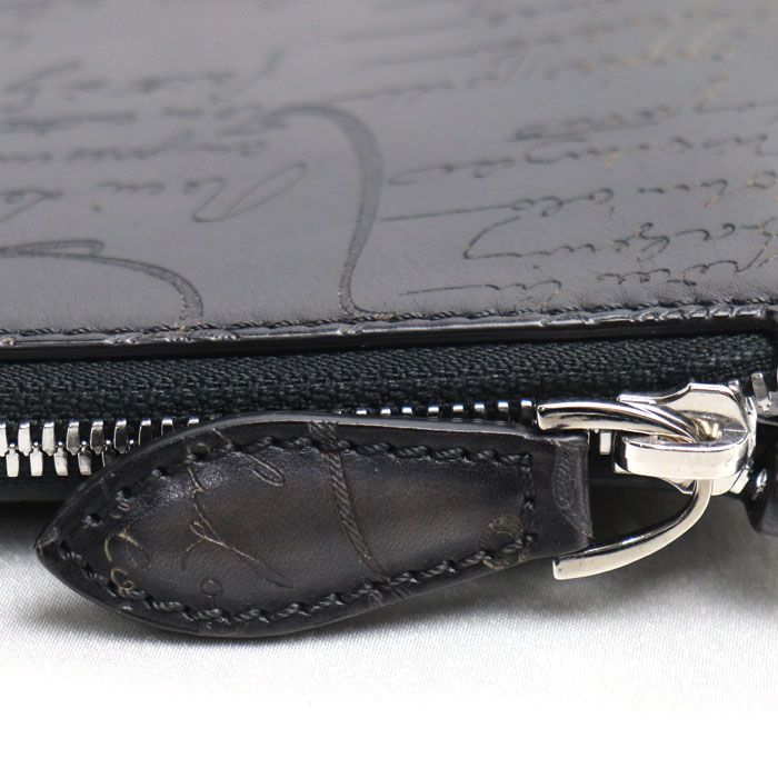 Berluti ベルルッティ NINO TGM クラッチバッグ NERO GRIGIO(ブラック 