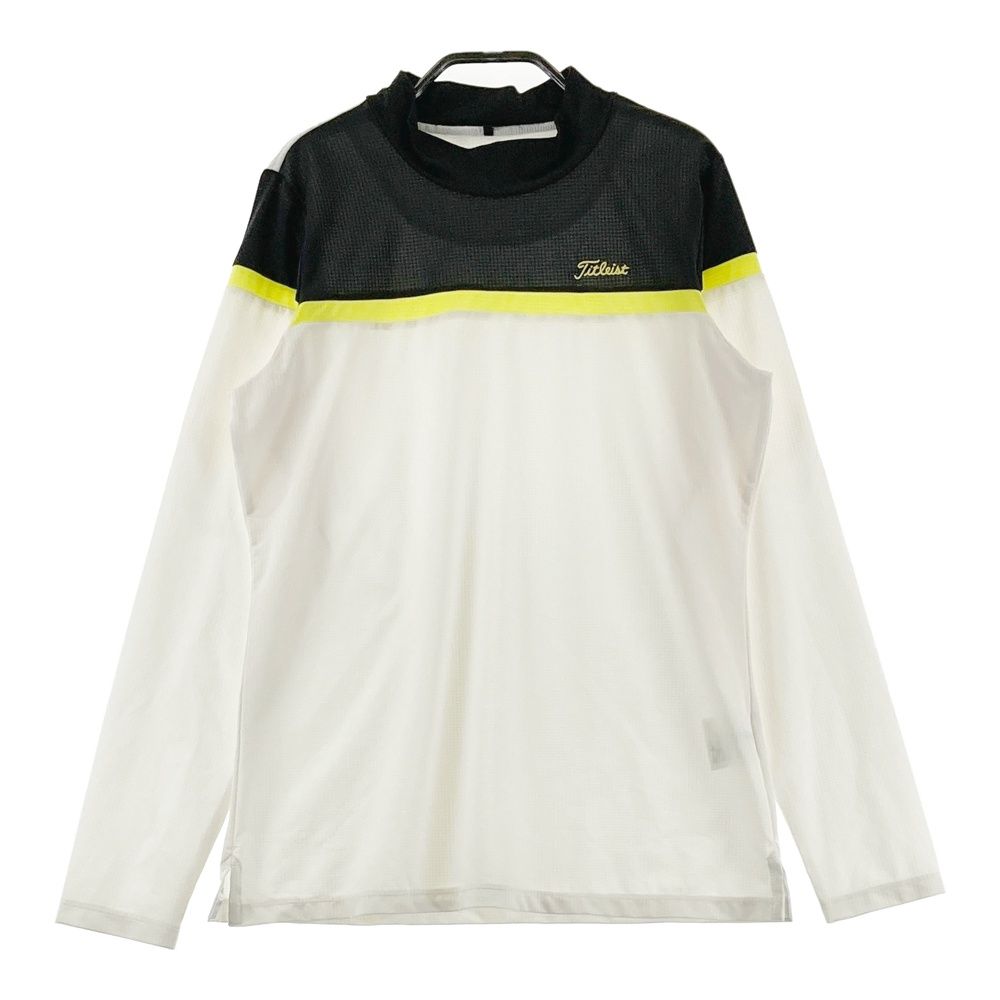 サイズ：L TITLEIST タイトリスト 長袖モックネックTシャツ ホワイト系