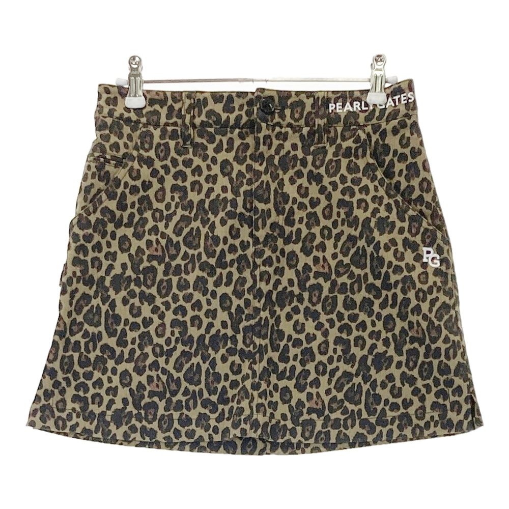 新品PEARLY GATESパーリーゲイツ レディーステックスカートレオパード柄 サイズ：00 PEARLY GATES パーリーゲイツ ストレッチスカート