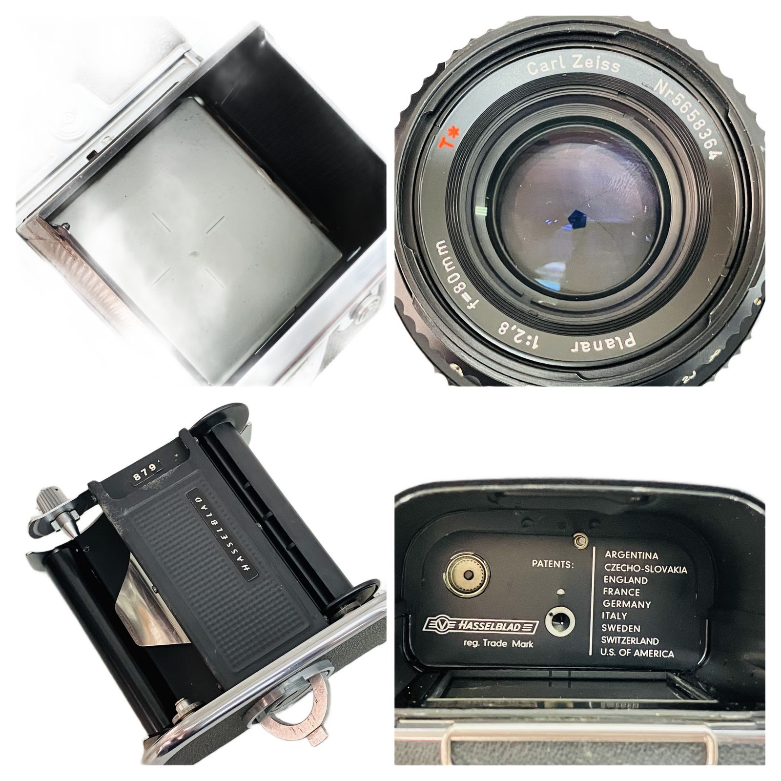 HASSELBLAD 500C/M 2.8 80mm 中判カメラ レンズセット 現状品 ジャンク