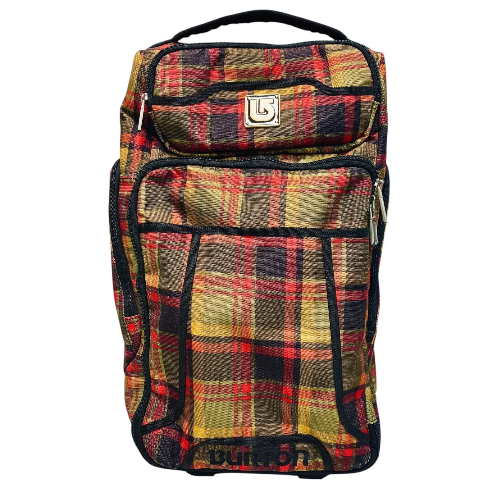 Burton キャスター付きケース チェック柄 BURTON バートン キャリー付き スノーボードバッグ ウィールバッグ