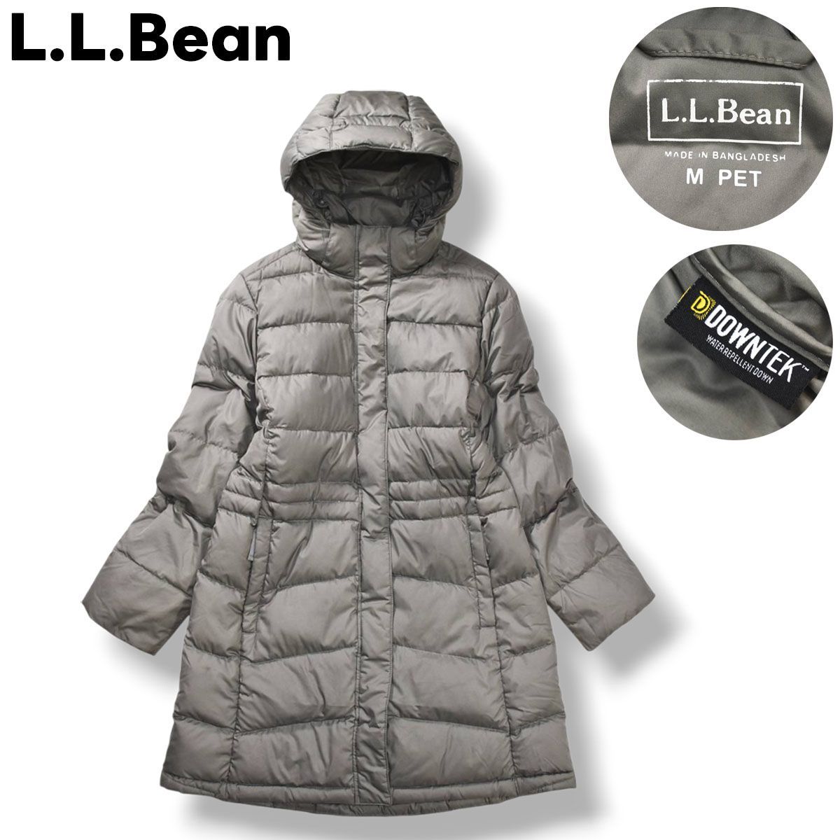 定番】 エルエルビーン L.L.Bean キルティング ダウン コート ジップ 
