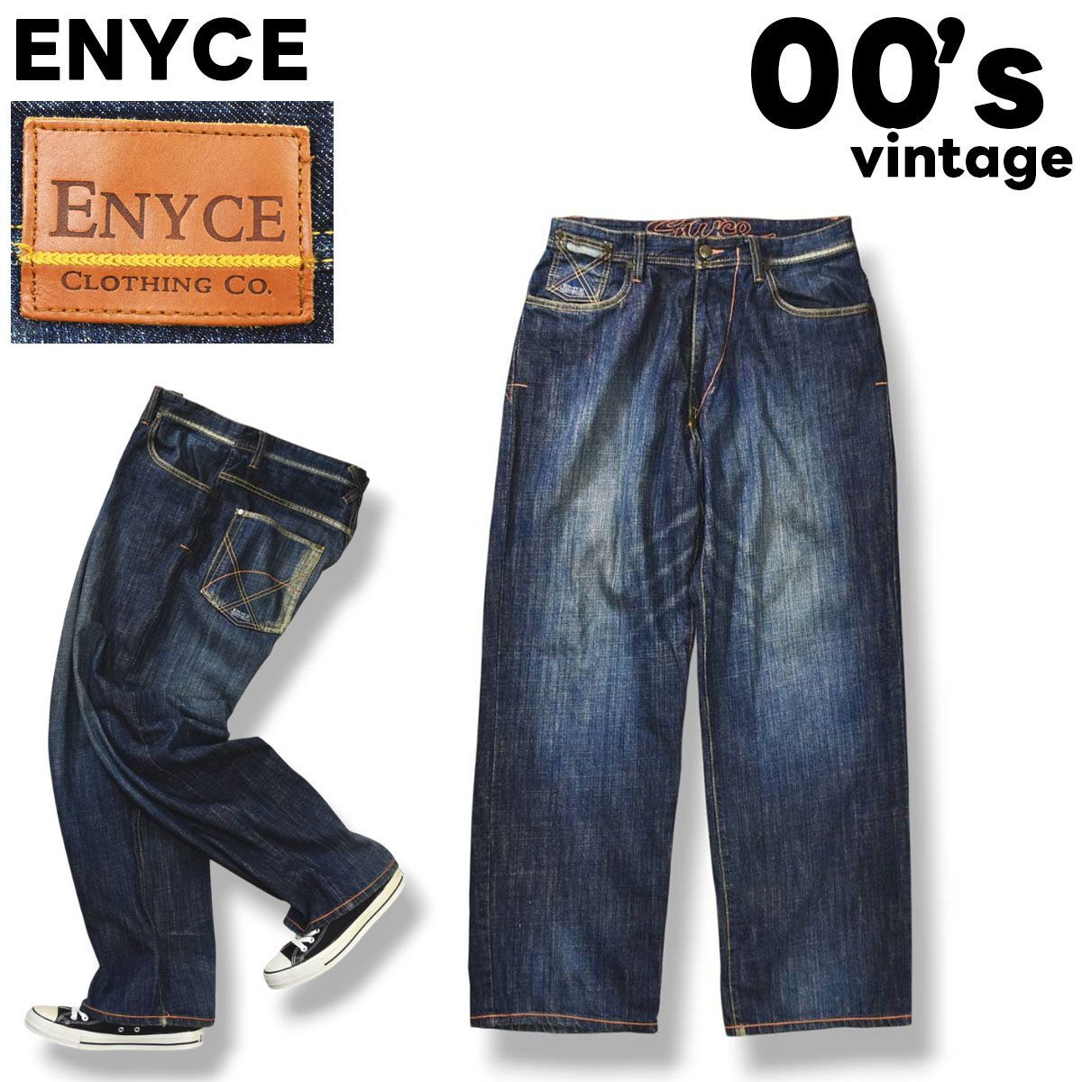 00s archive エニーチェ ENYCE バギー デニム パンツ ジーンズ 
