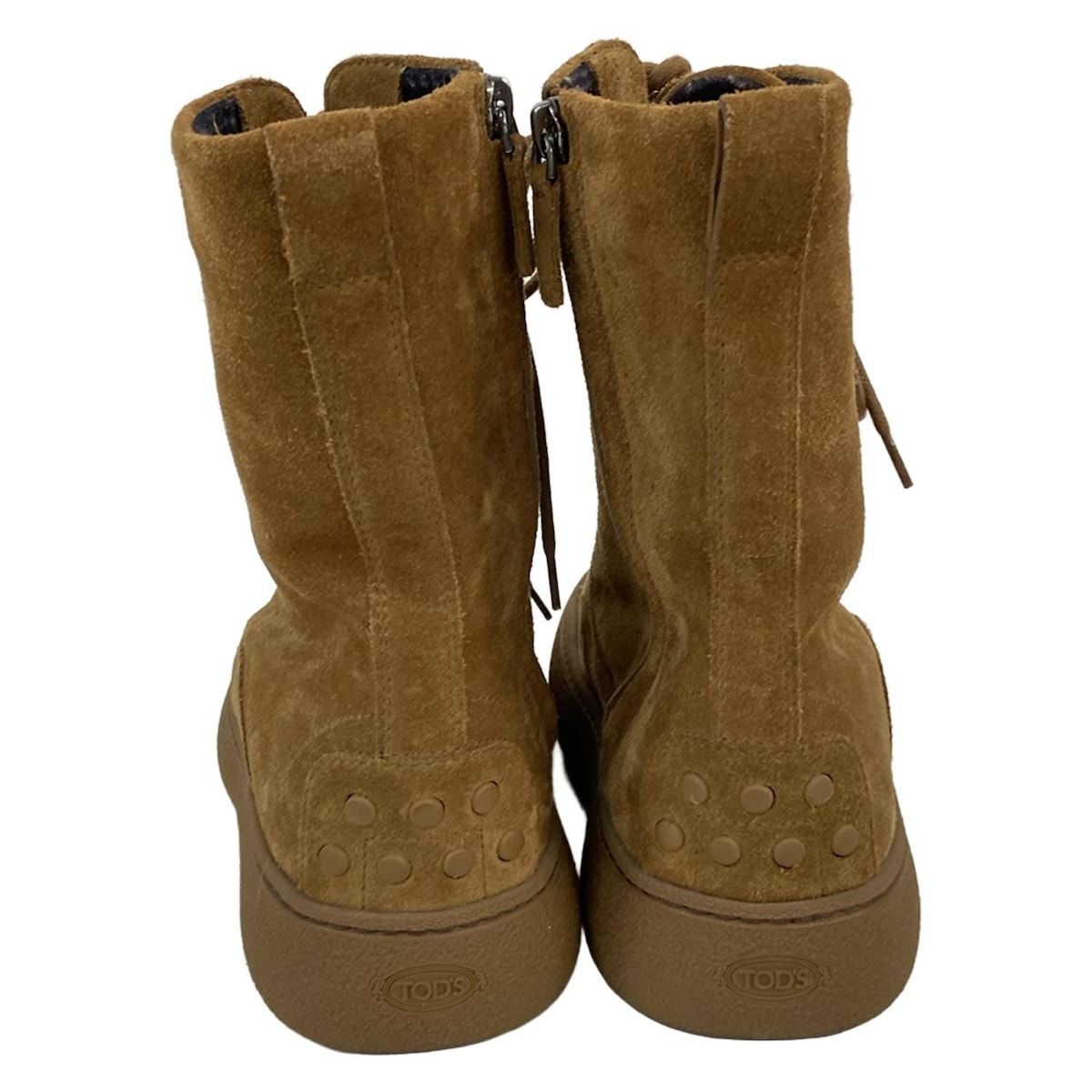 TOD'S トッズ キャメル ショートブーツ 36 TOD'S トッズ キャメル