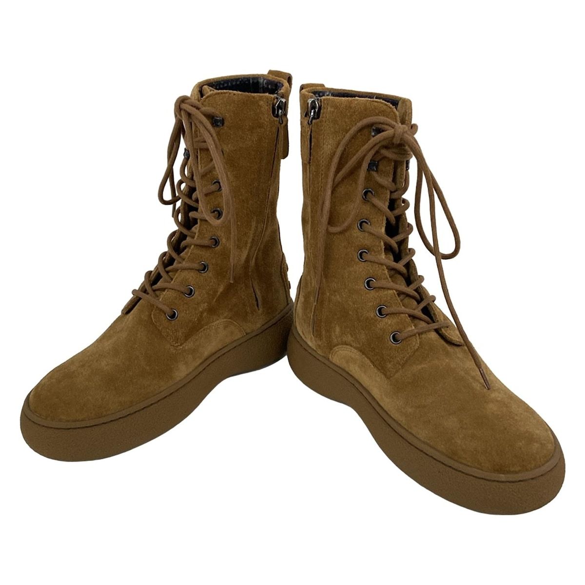 TOD'S(トッズ) ショートブーツ 37 レディース - ブラウン - メルカリ