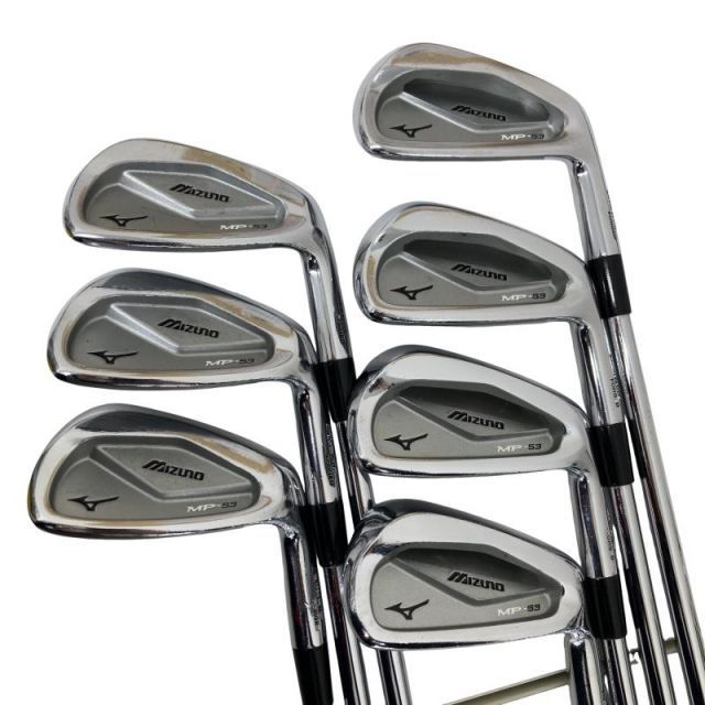 9082 MIZUNO MP-53 ミズノ メンズ 右利き アイアン7本セット 中古】 ミズノ MP-53 7S アイアンセット IR 純正特注シャフト