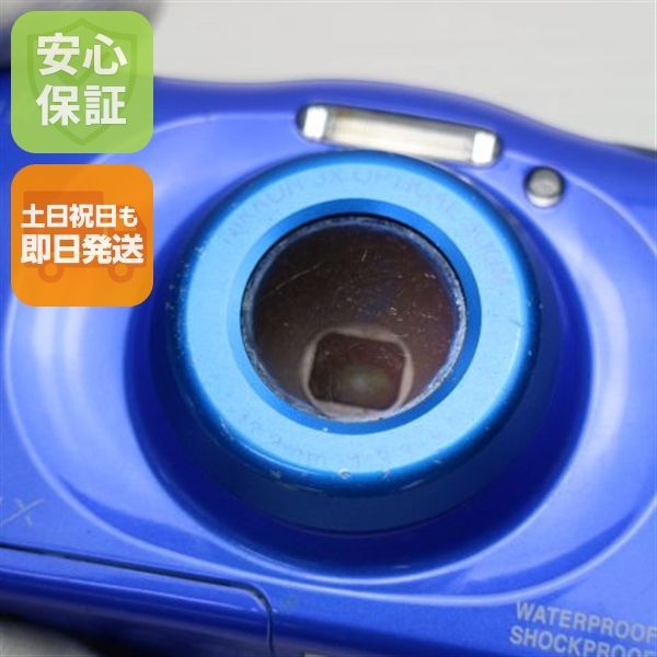 良品中古 COOLPIX W100 ブルー 即日発送 コンデジ Nikon 本体 土日祝
