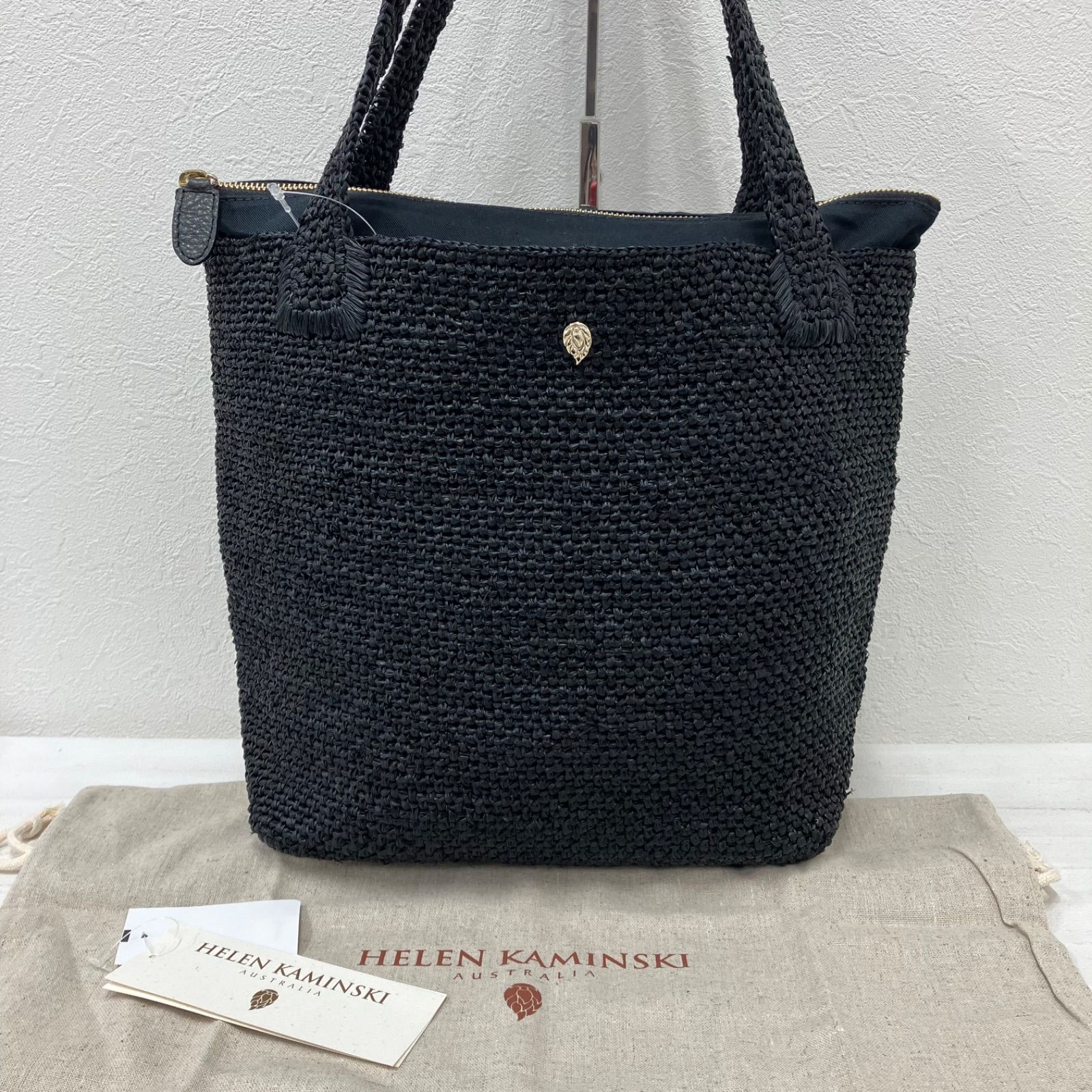 HELEN KAMINSKI ブラックトートバッグ Helen Kaminski◇トートバッグ/--/BLK : セカンドストリートYahoo!店