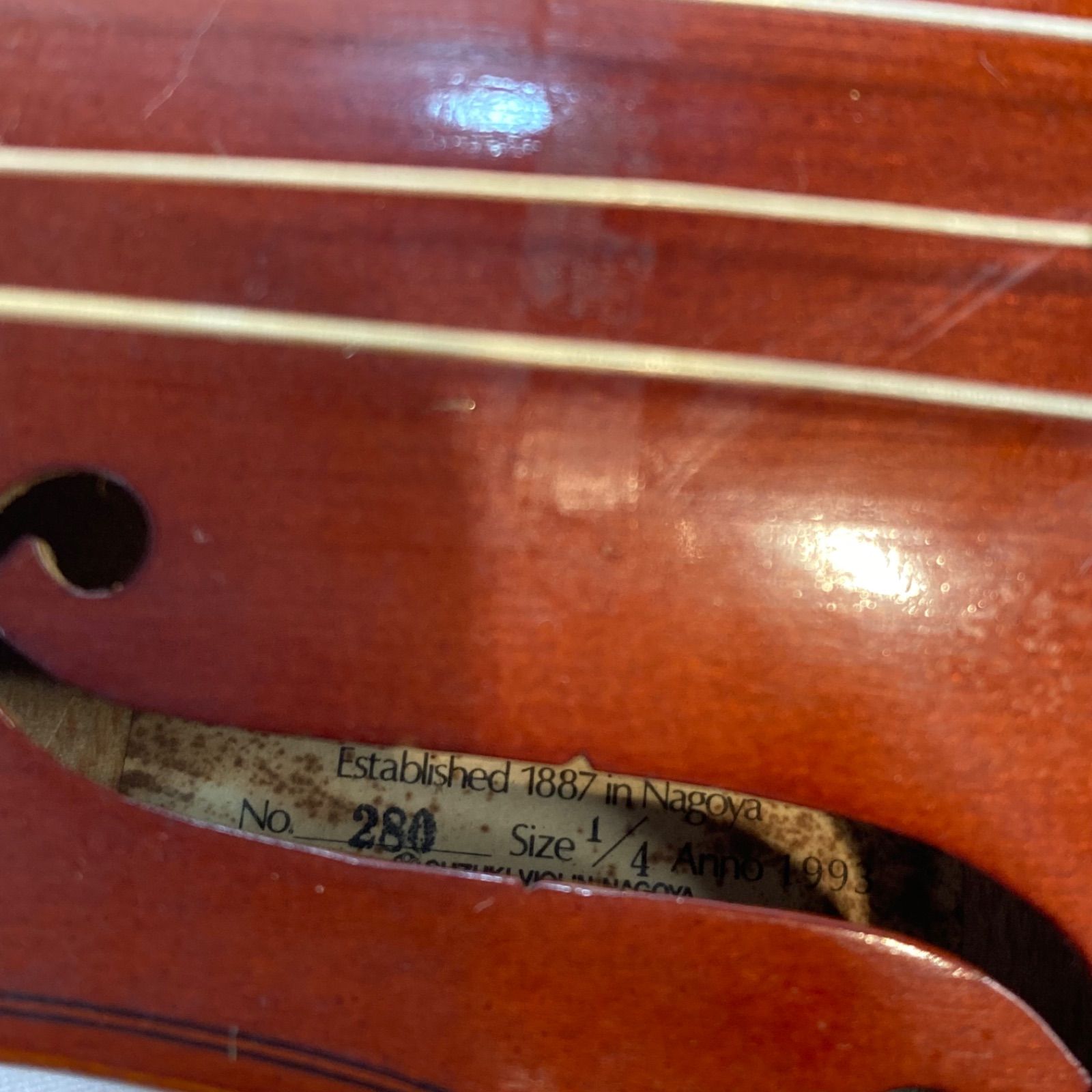 ジャンク】SUZUKI バイオリン No.280 1/4 anno 1993 - メルカリ