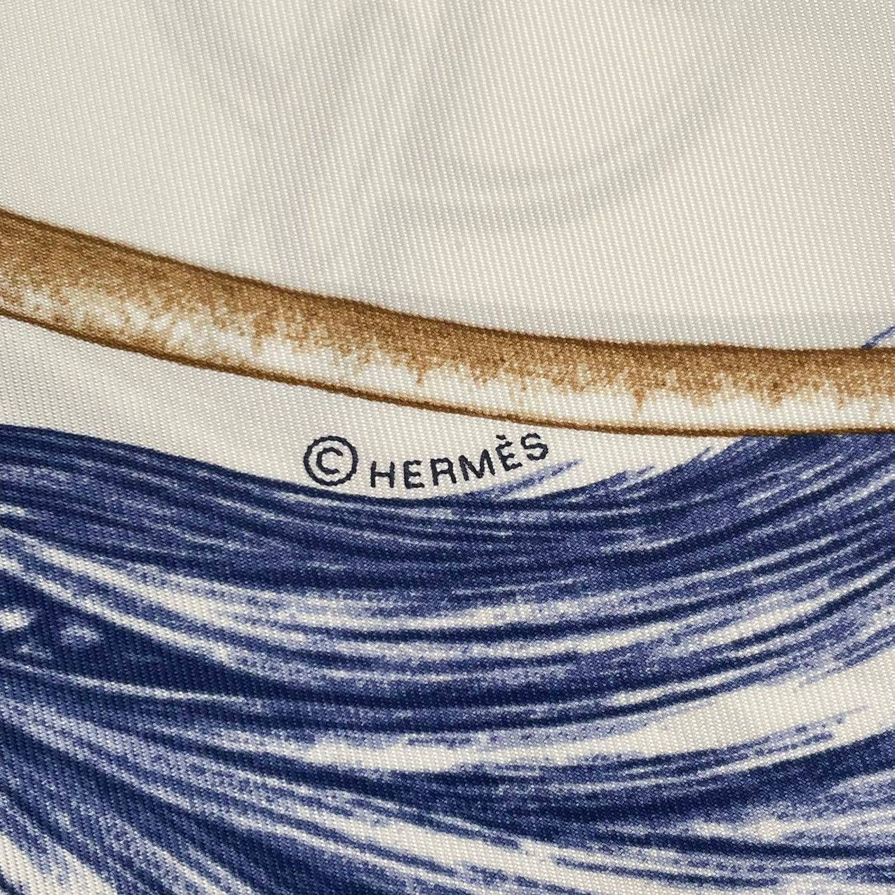 未使用品 HERMES エルメス スカーフ カレ90 シルク Projets Carres au 