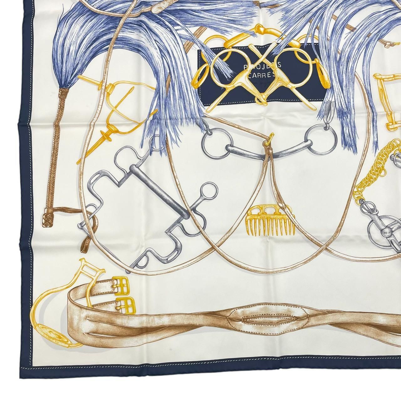 未使用品 HERMES エルメス スカーフ カレ90 シルク Projets