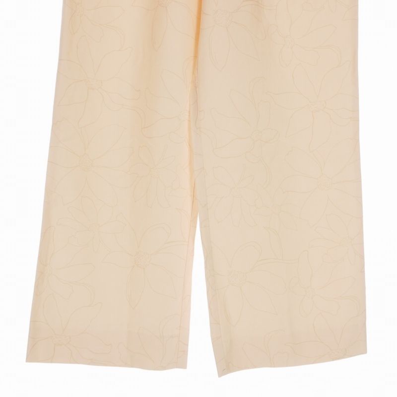 デシグアル Desigual 花柄 テーラードパンツ スラックス XS サーモン