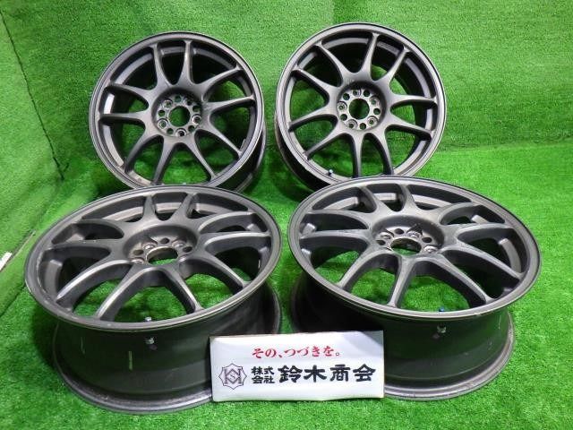 ワーク エモーションCR改 ﾌﾟﾘｳｽ ﾚｶﾞｼｨ ホイール アルミ ガンメタ 17 