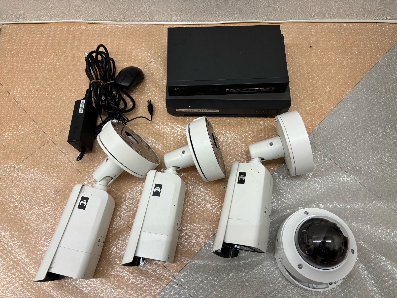 中古・動作未確認ジャンク扱い】日本防犯システム 防犯カメラシステム