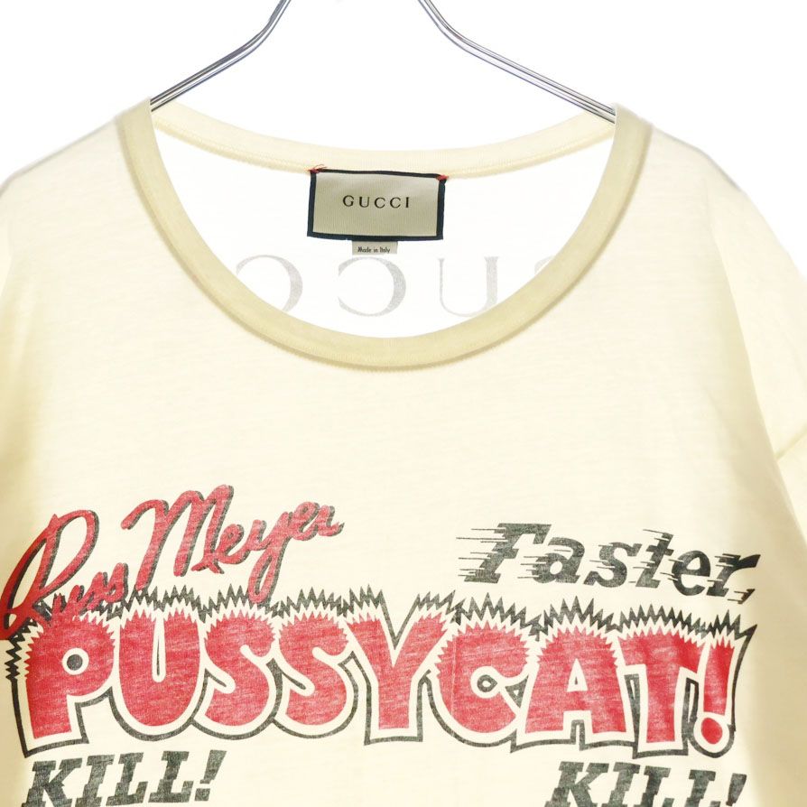 GUCCI (グッチ) 18SS PUSSYCAT PRINT T-SHIRT プリントTシャツ 半袖
