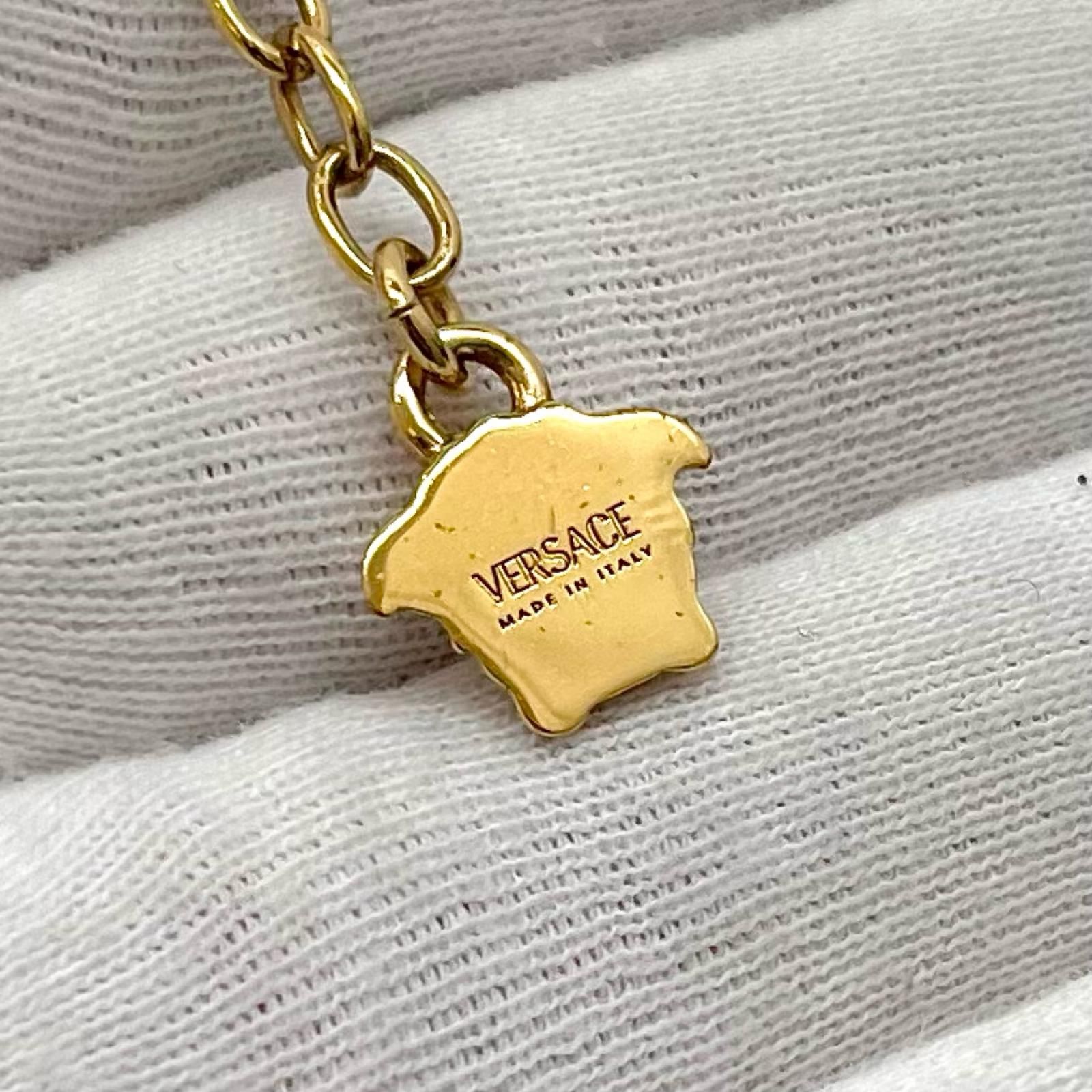 中古】VERSACE | ヴェルサーチ クリスタルローズウィンドウ ネックレス