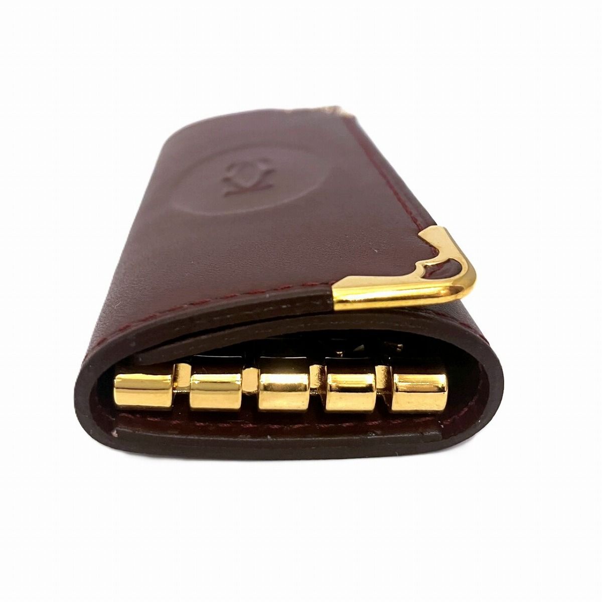 新品未使用・箱付き　カルティエ　ケース　マストライン　カーフレザー カルティエ CARTIER マストライン キーケース カーフレザー ユニ