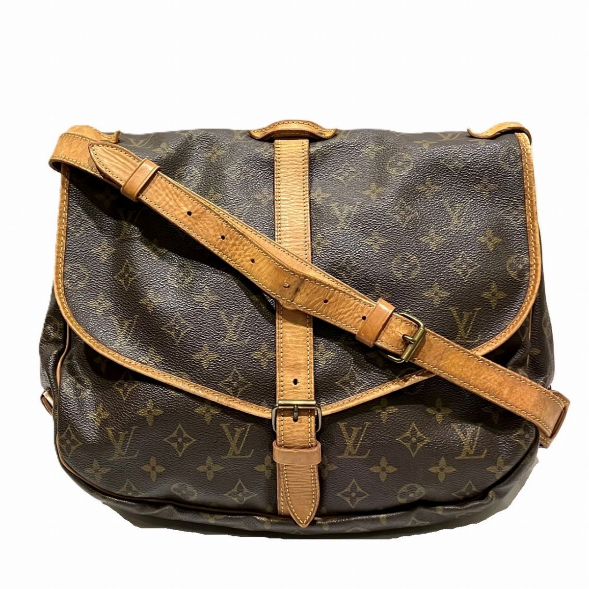 ルイ・ヴィトン LOUIS VUITTON ソミュール35 モノグラム ショルダー 