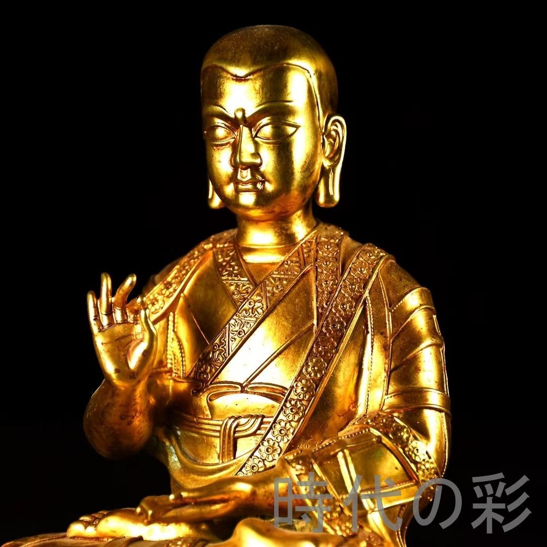 中国古美術 ネパール仏像 鍍金銅 描金 純銅製 密教仏 教養美術 観賞用