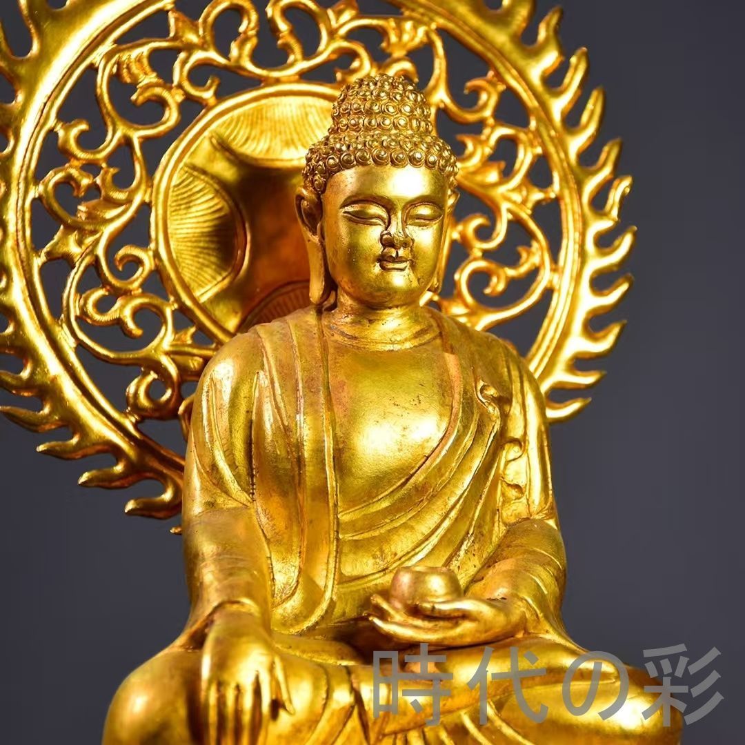 中国古美術 鍍金銅