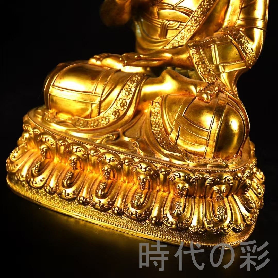 中国古美術 ネパール仏像 鍍金銅 描金 純銅製 密教仏 教養美術 観賞用