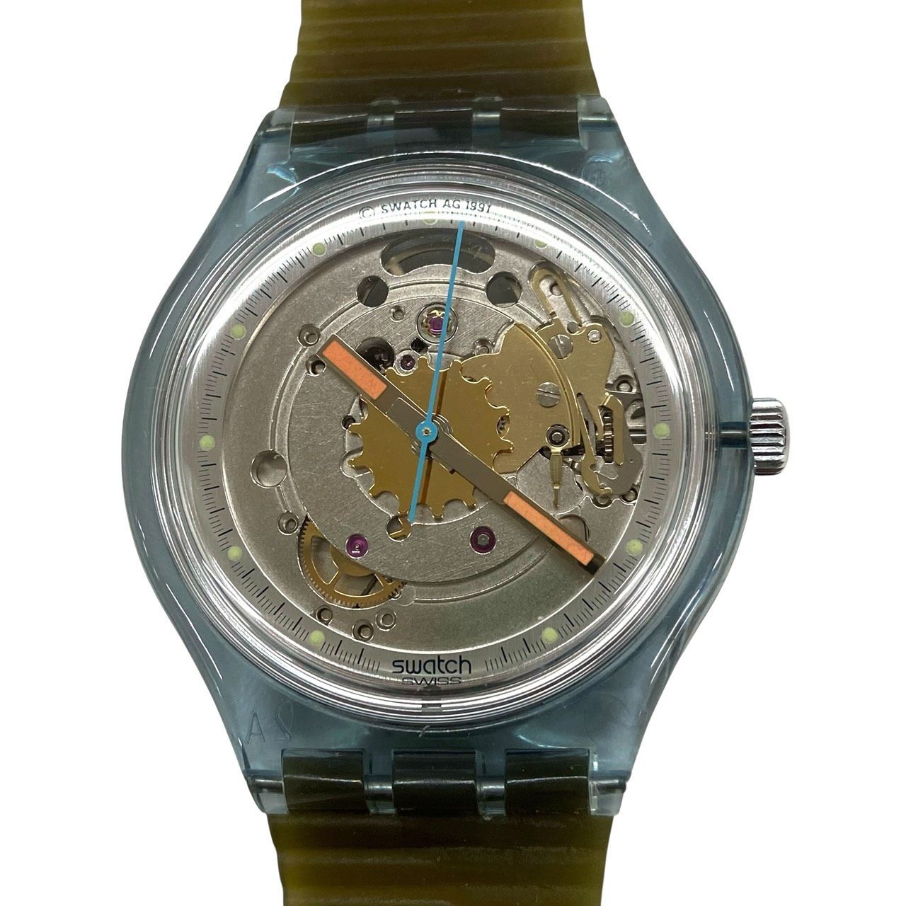 未使用/動作品】Swatch スウォッチ オートマチック ブルーマチック