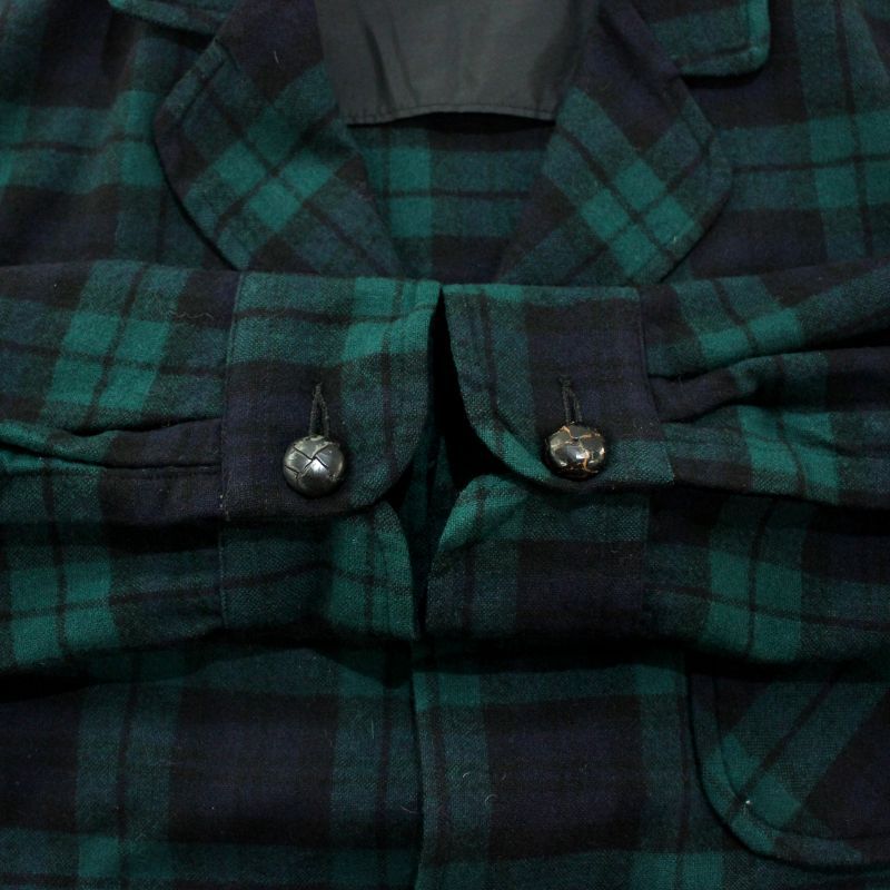 60s USA製 vintage PENDLETON チェック柄 ブラックウォッチ ウール
