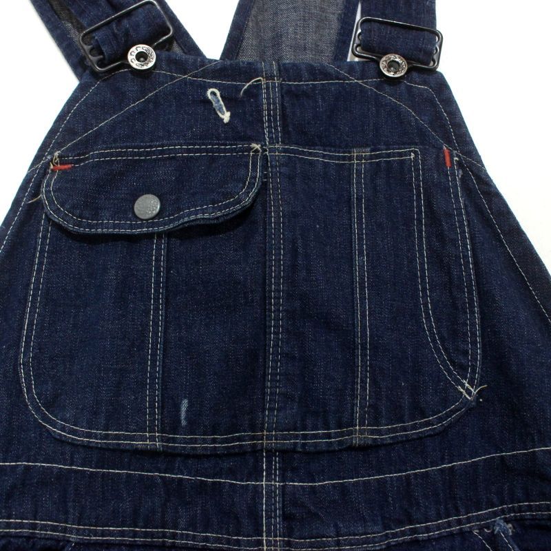 40s USA製 vintage 大戦モデル デニム オーバーオール メンズ XS~S