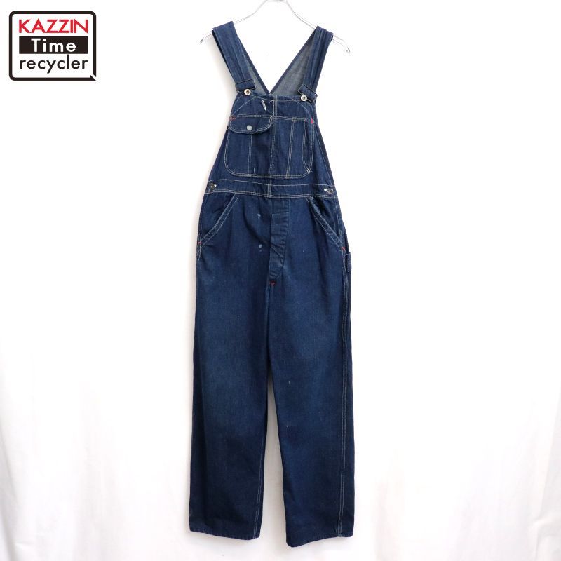 40s USA製 vintage 大戦モデル デニム オーバーオール メンズ XS~S