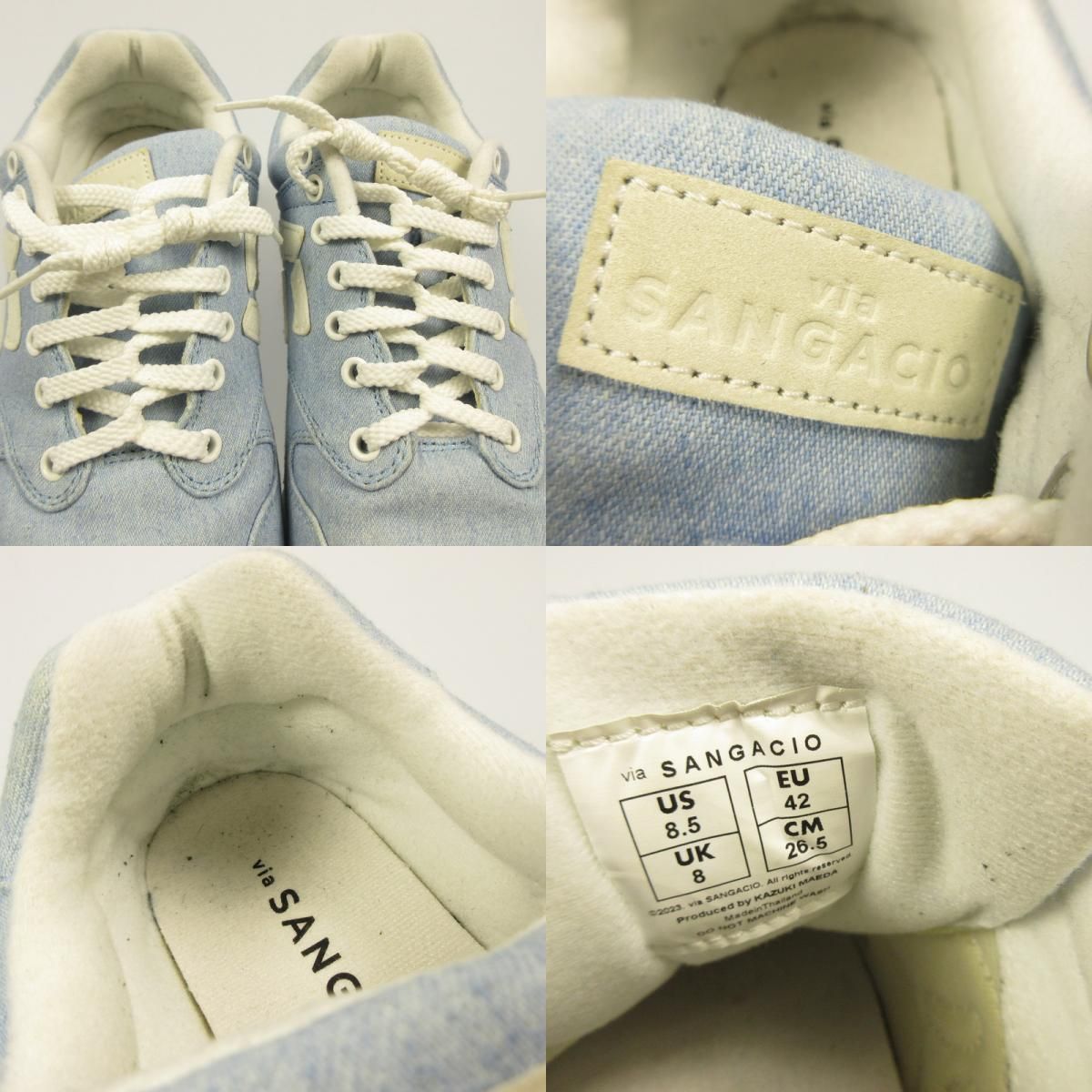 姫路東店】 中古 Sangacio | サンガッチョ スニーカー にゅ~ずDENIM 
