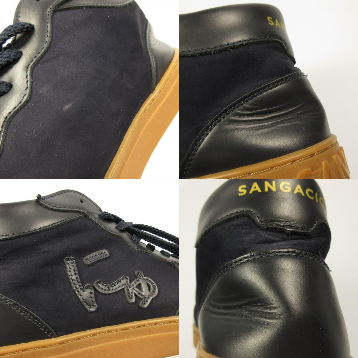 姫路東店】 中古 Sangacio | サンガッチョ スニーカー SG MID『NAVY
