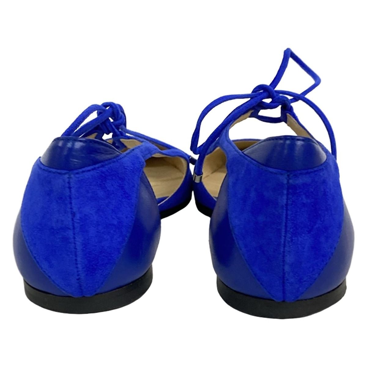 JIMMY CHOO(ジミーチュウ) フラットシューズ 36 レディース - ブルー