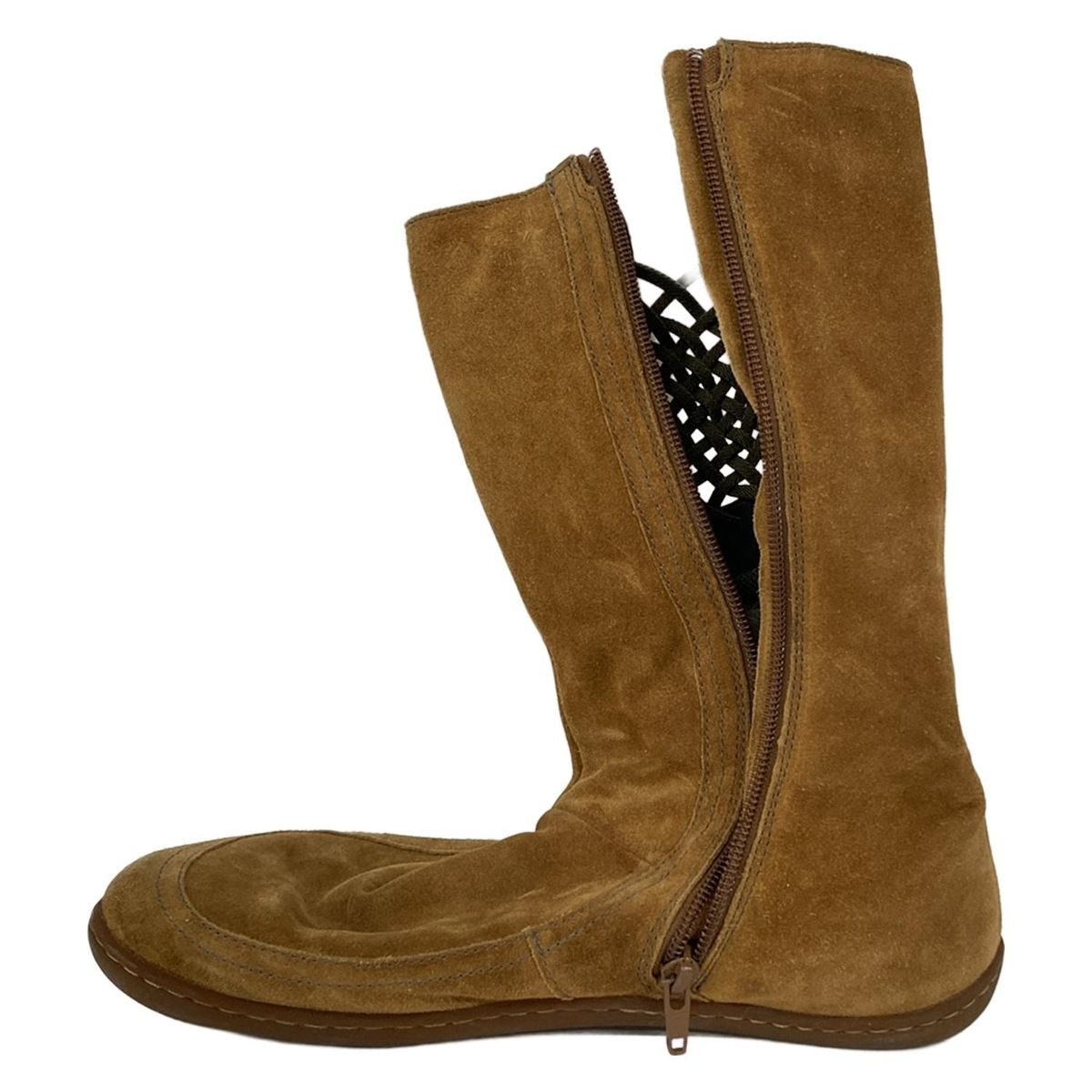 カンペールCAMPERショートブーツ　茶size39 CAMPER(カンペール) ショートブーツ 39 レディース ブラウン - メルカリ