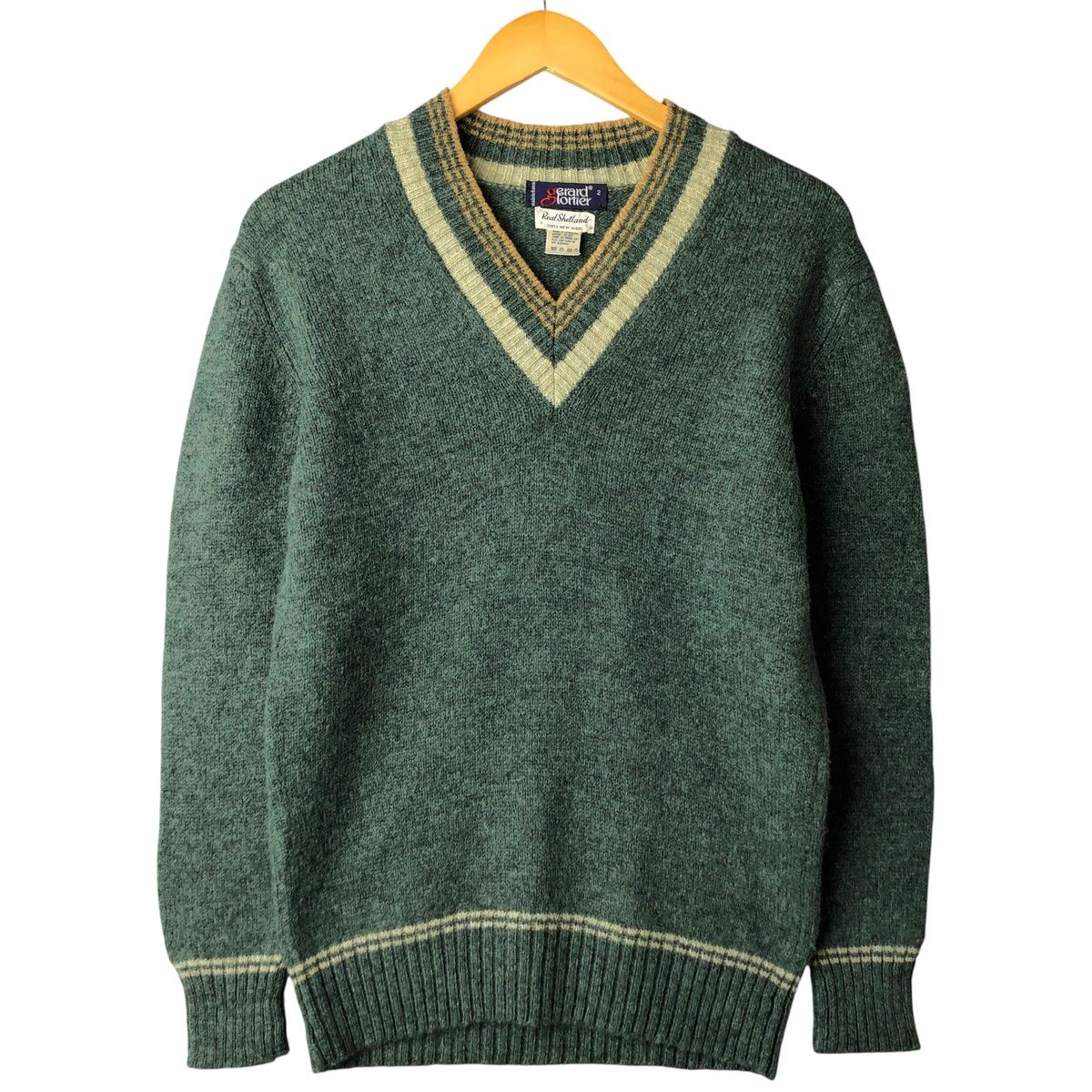 古着 gerard lorlier チルデンニットセーター フランス製 レディースM 