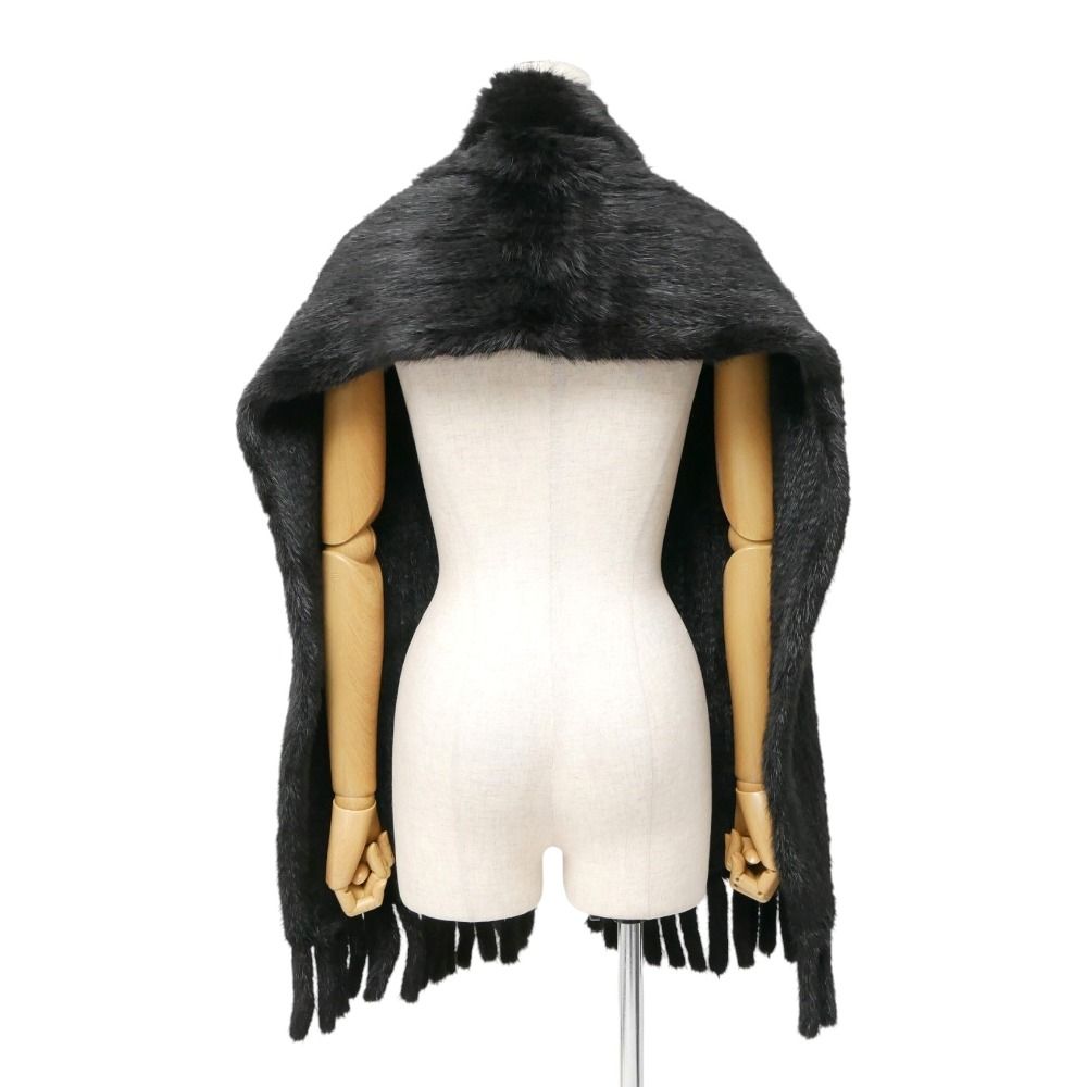 ■美品■Mink ミンク ストール ミンクファー フリンジ ショール マフラー ティペット 毛皮 ブランド古着【中古】20260113/RA7235 □美品□Mink ミンク ストール ミンクファー フリンジ ショール