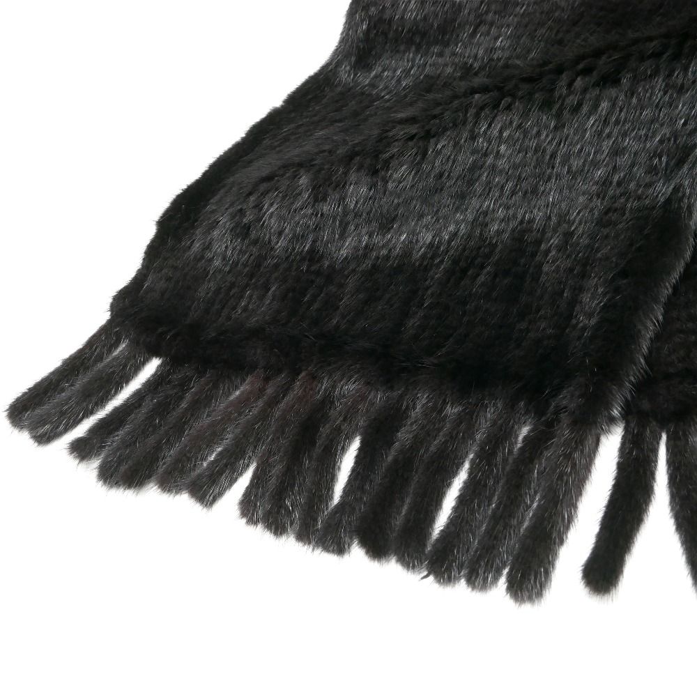 ■美品■Mink ミンク ストール ミンクファー フリンジ ショール マフラー ティペット 毛皮 ブランド古着【中古】20260113/RA7235 □美品□Mink ミンク ストール ミンクファー フリンジ ショール