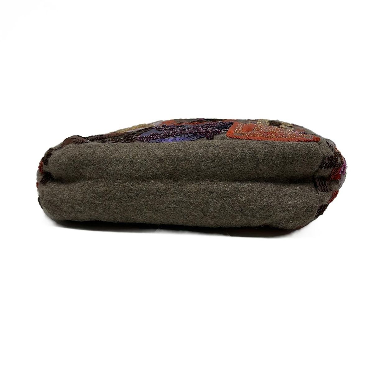 JAMIN PUECH(ジャマンピエッシェ) トートバッグ - グレー×オレンジ